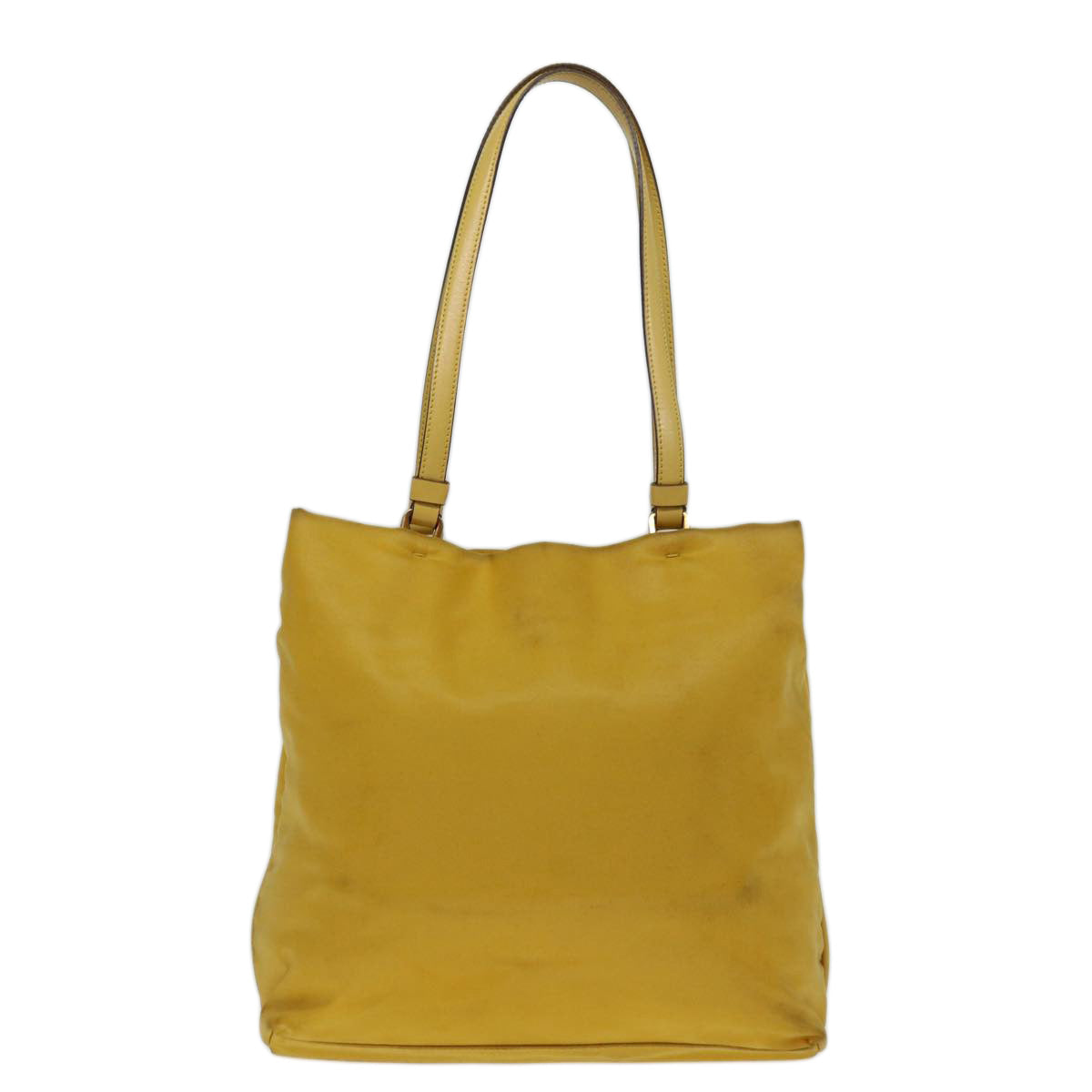 PRADA Hand Bag Nylon Yellow  69651