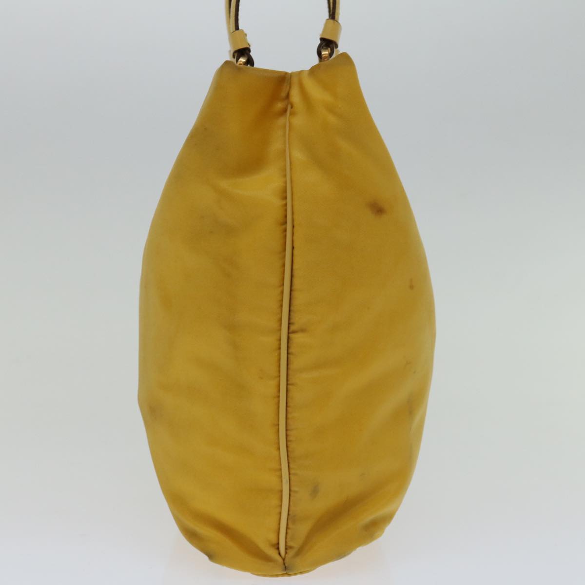 PRADA Hand Bag Nylon Yellow  69651
