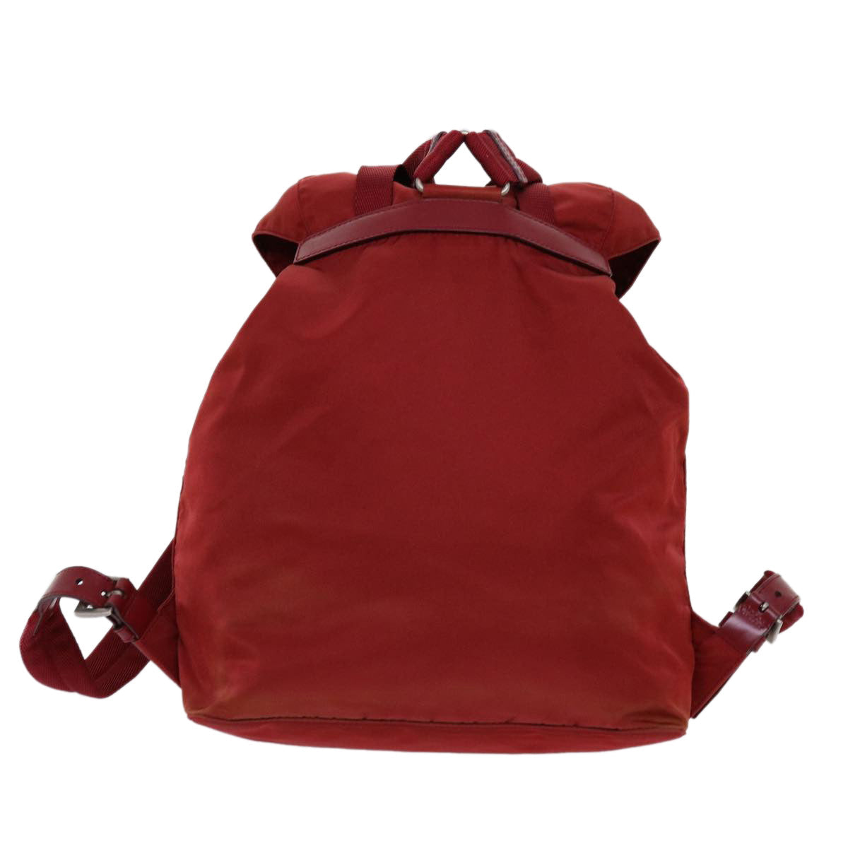 PRADA Backpack Nylon Red 69653