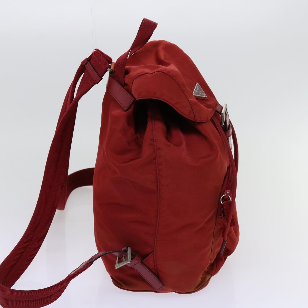 PRADA Backpack Nylon Red 69653