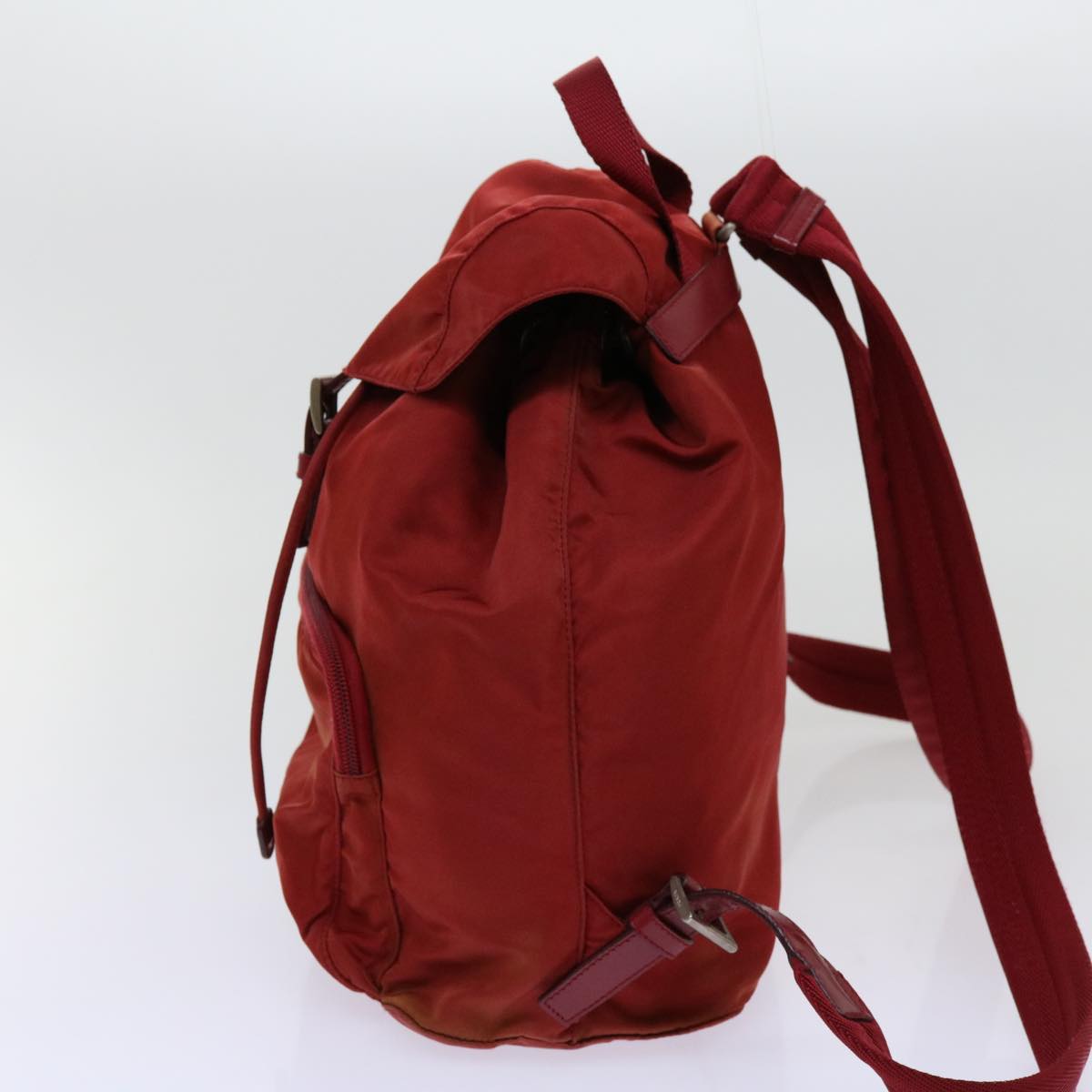 PRADA Backpack Nylon Red 69653