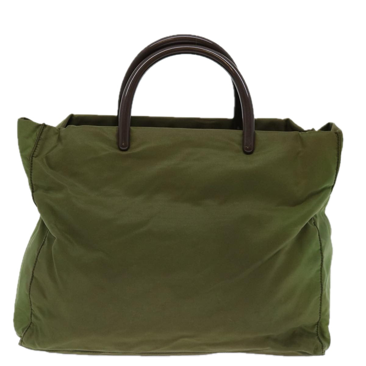 PRADA Hand Bag Nylon Khaki 69657