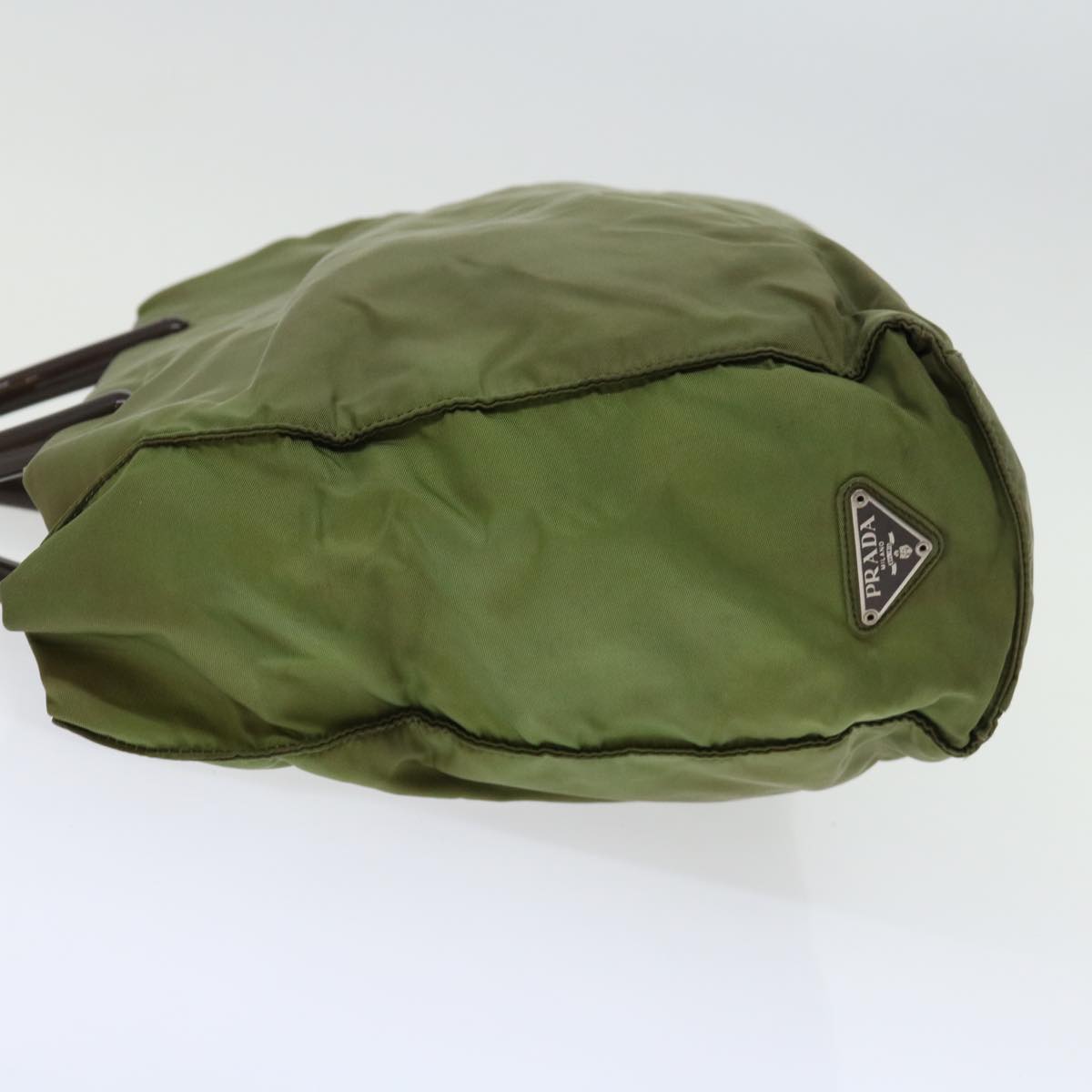 PRADA Hand Bag Nylon Khaki 69657