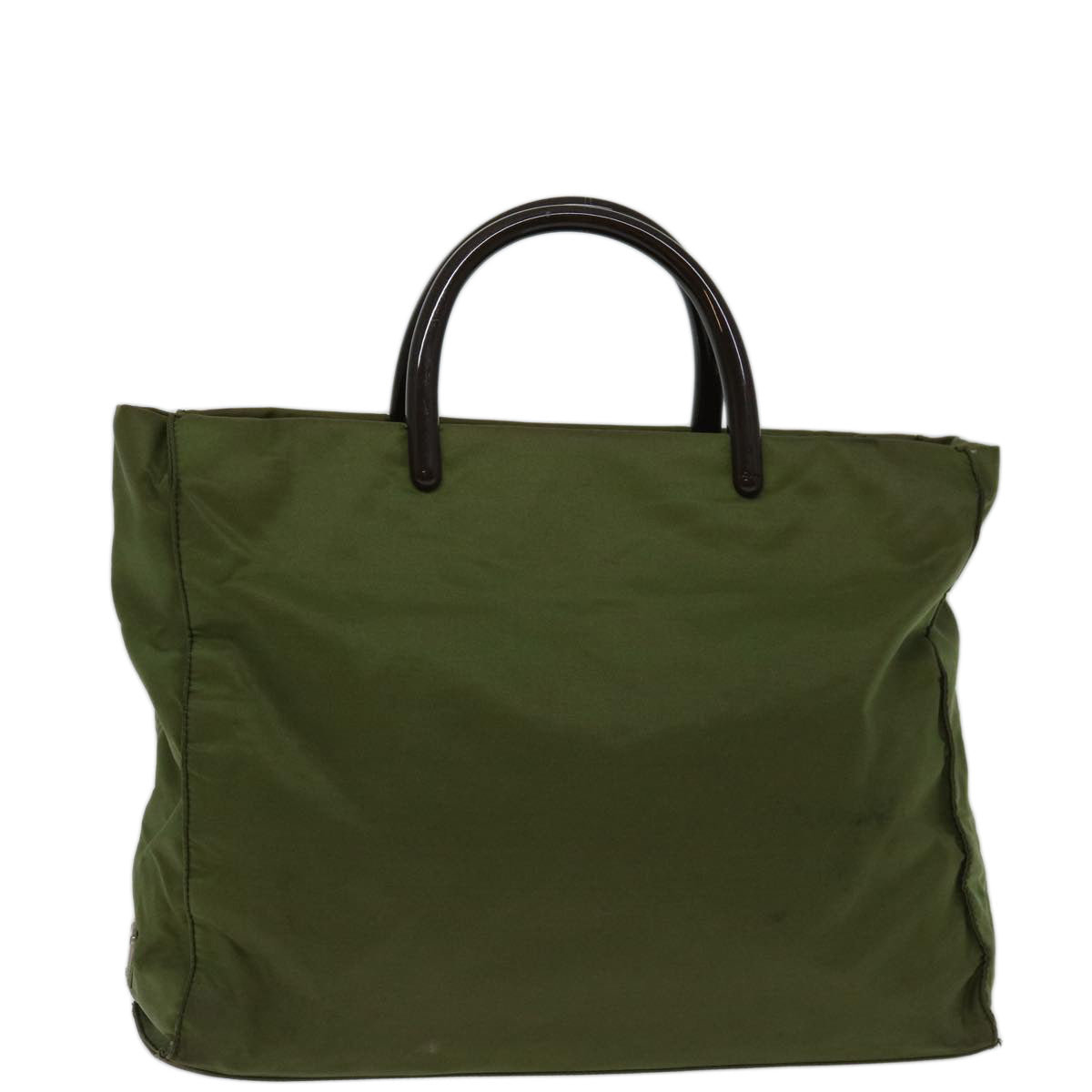 PRADA Hand Bag Nylon Khaki 69659