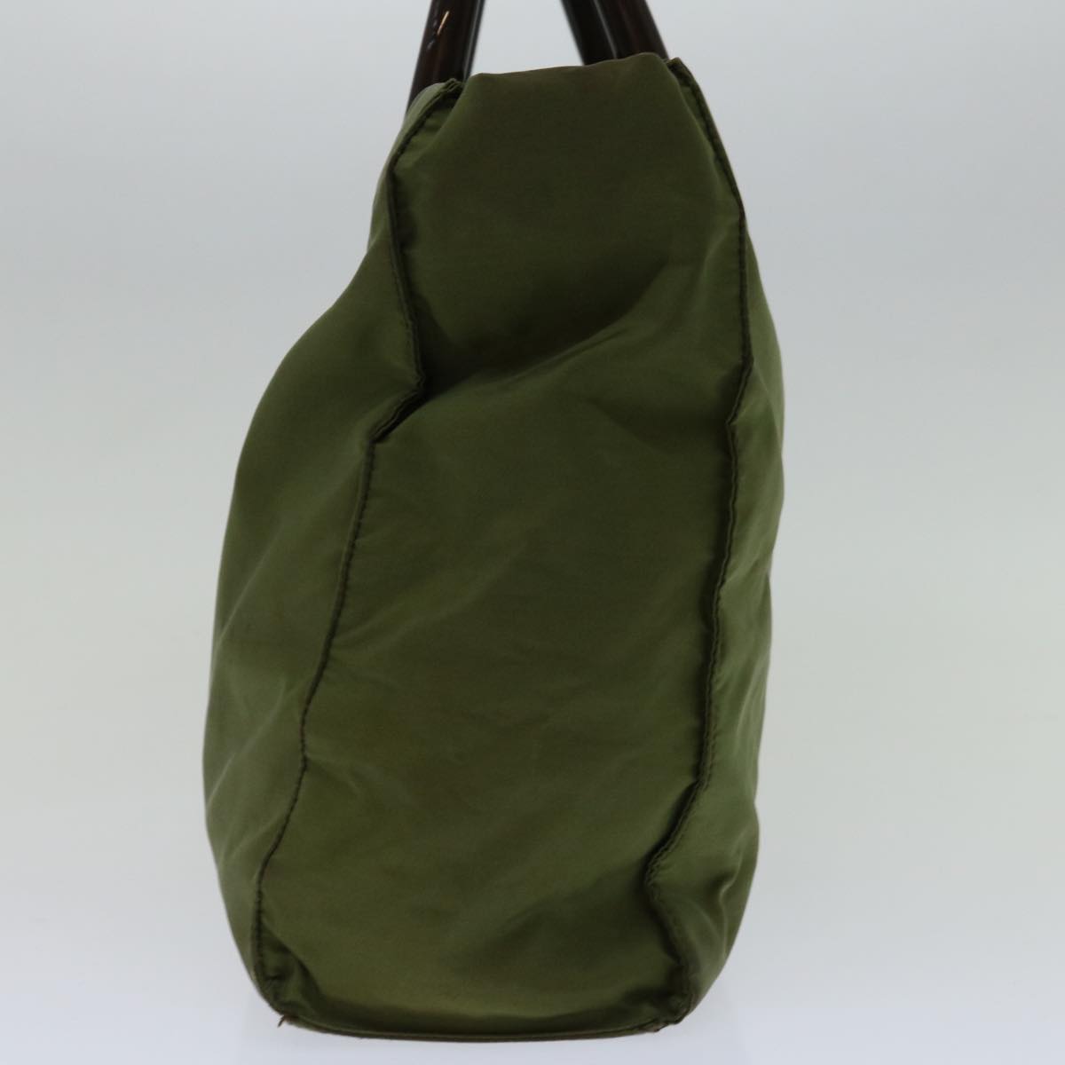 PRADA Hand Bag Nylon Khaki 69659