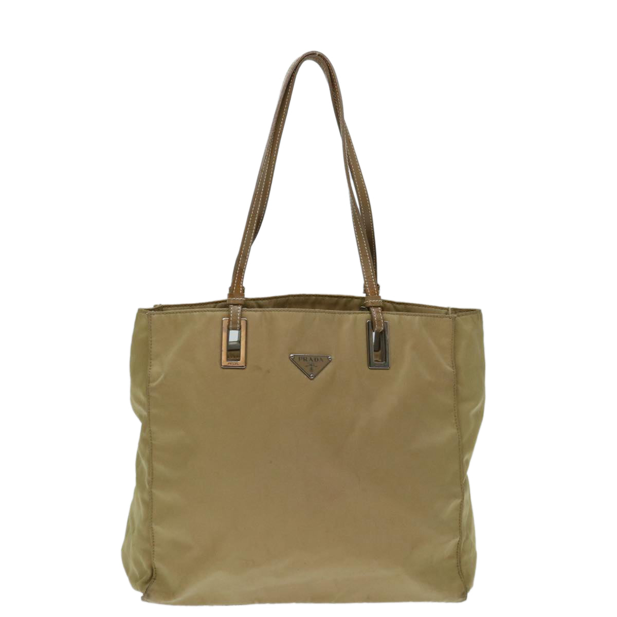 PRADA Tote Bag Nylon Beige  69660