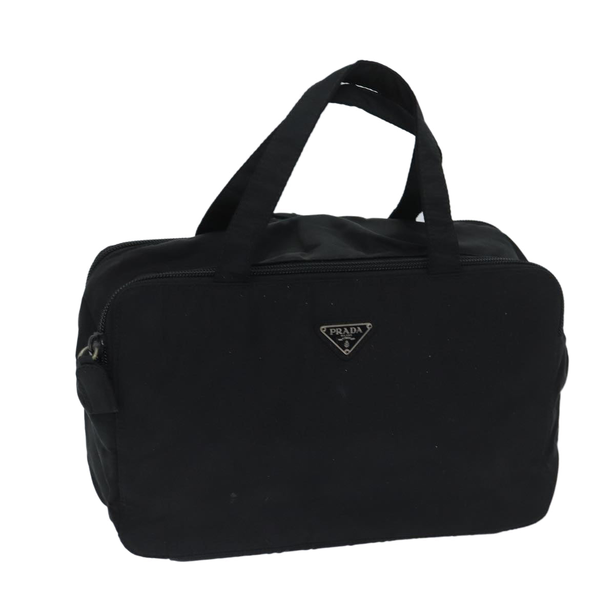 PRADA Hand Bag Nylon Black 69742