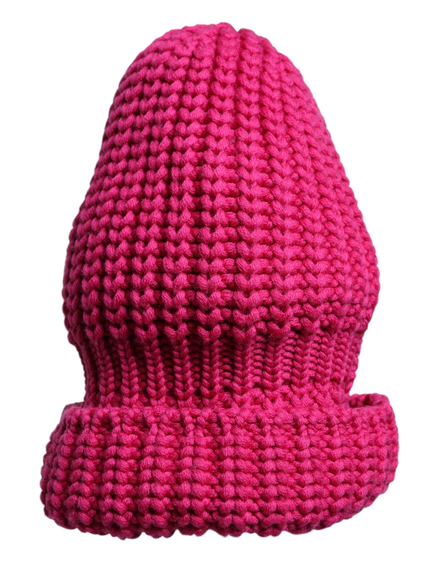 Dolce & Gabbana Pink Solid Wool Knitted Winter Beanie Men's Hat