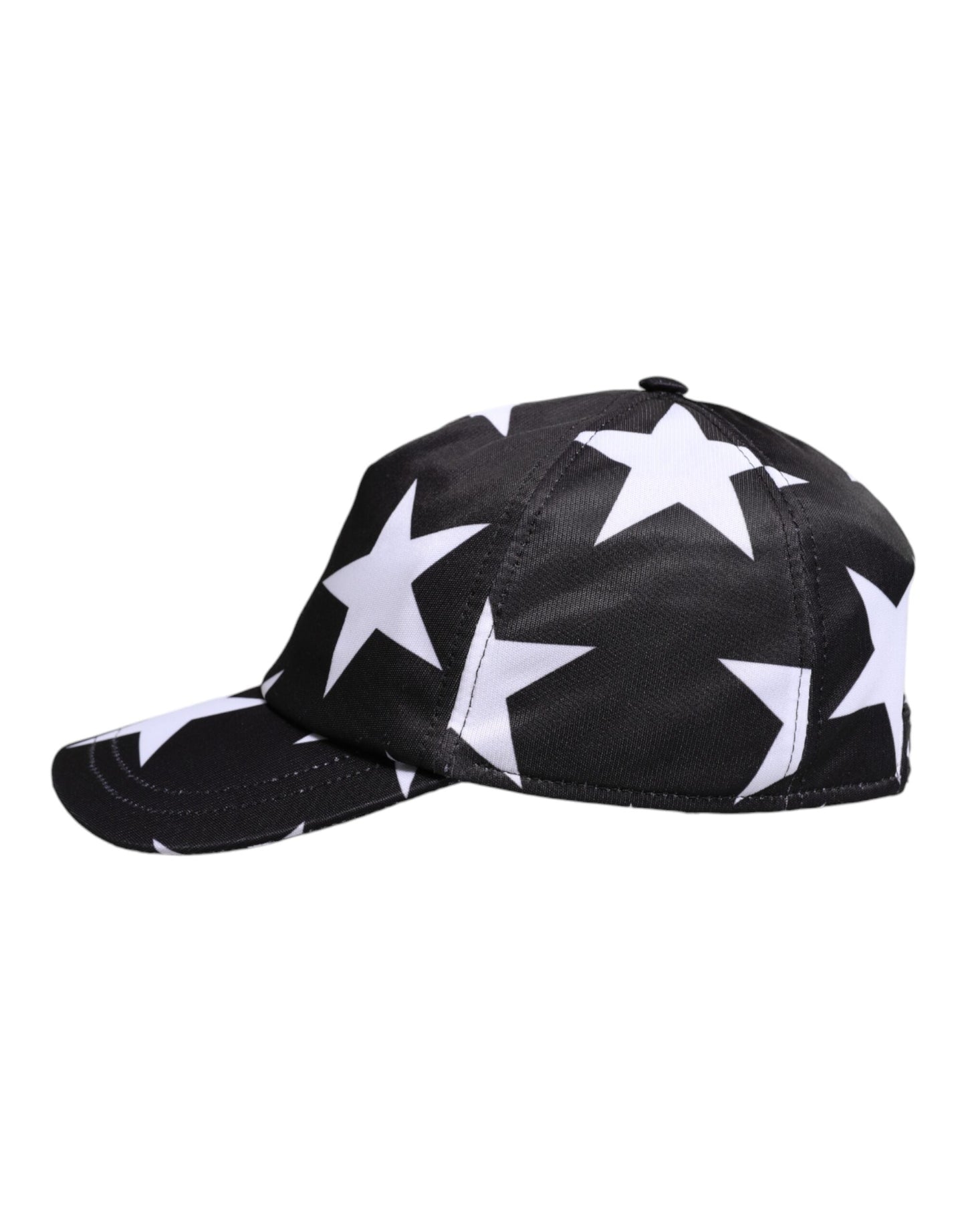 Dolce & Gabbana Black Star Print Polyester Baseball Women's Cap