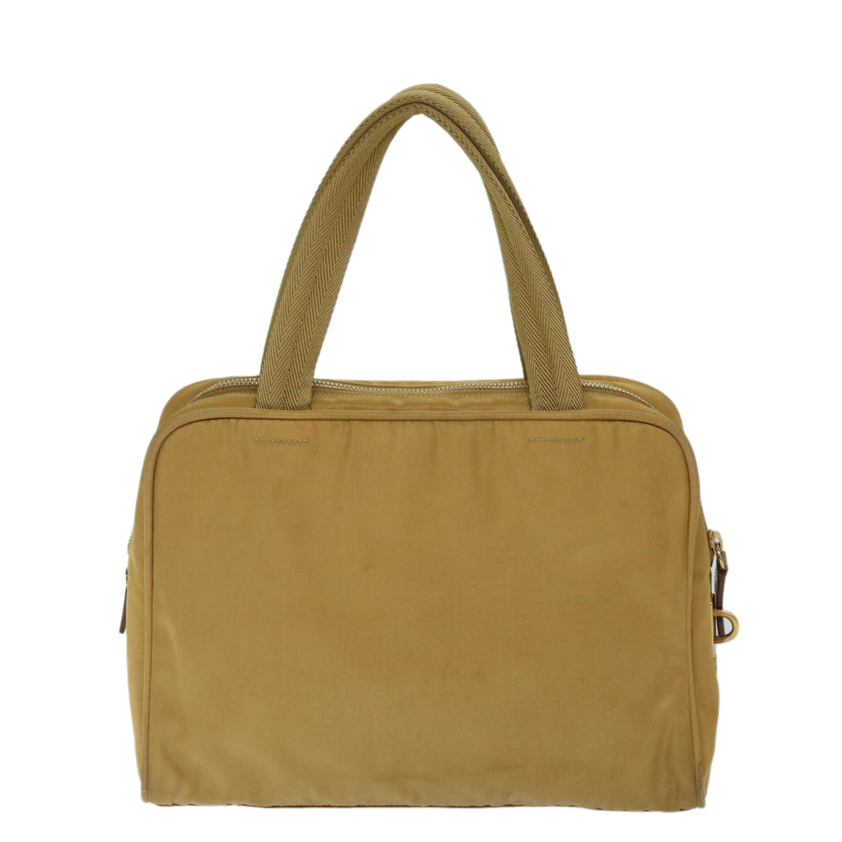 PRADA Hand Bag Nylon Beige 69941
