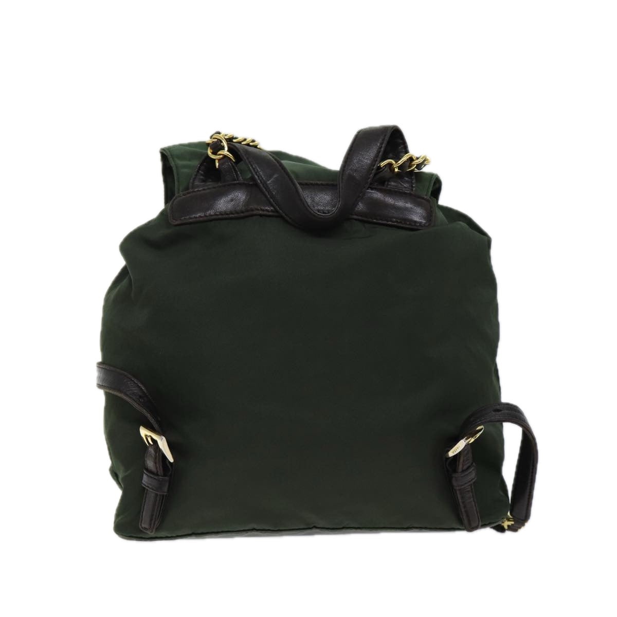 PRADA Chain Backpack Nylon Black 69943
