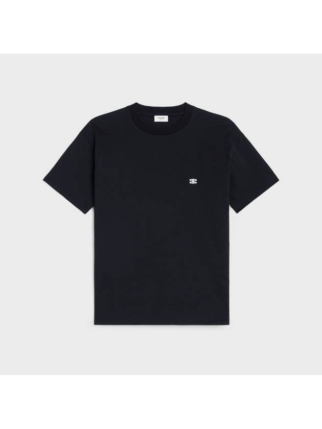 CELINE Triomphe Loose Logo Short Sleeve T-Shirt Black