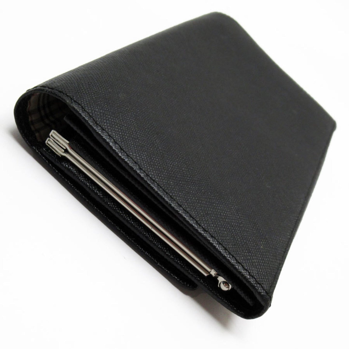 Burberry Leather Long Wallet (Bi-Fold) ()