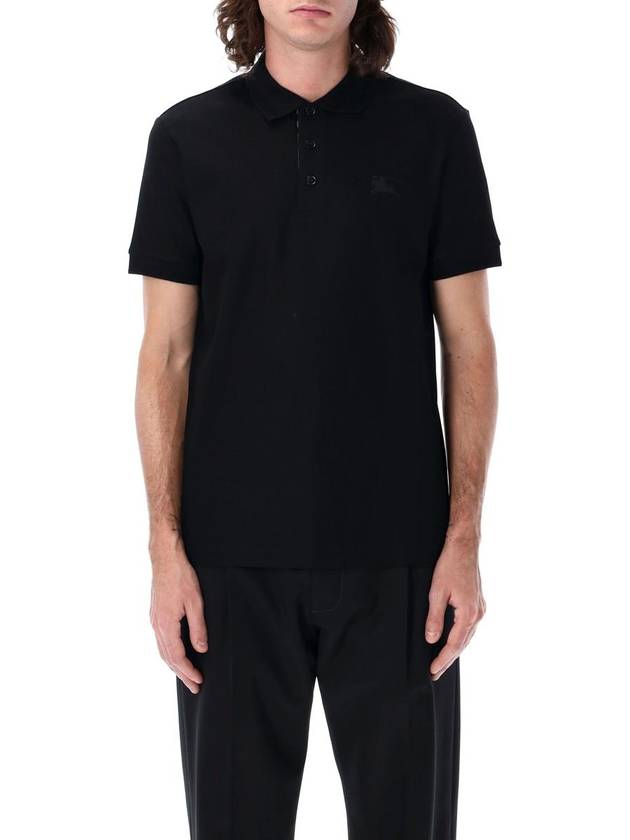 Burberry Cotton Polo Shirt Black