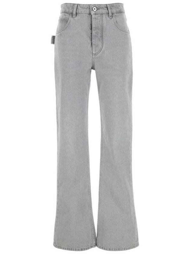 Bottega Veneta Flare Denim Jeans Light Grey Wash