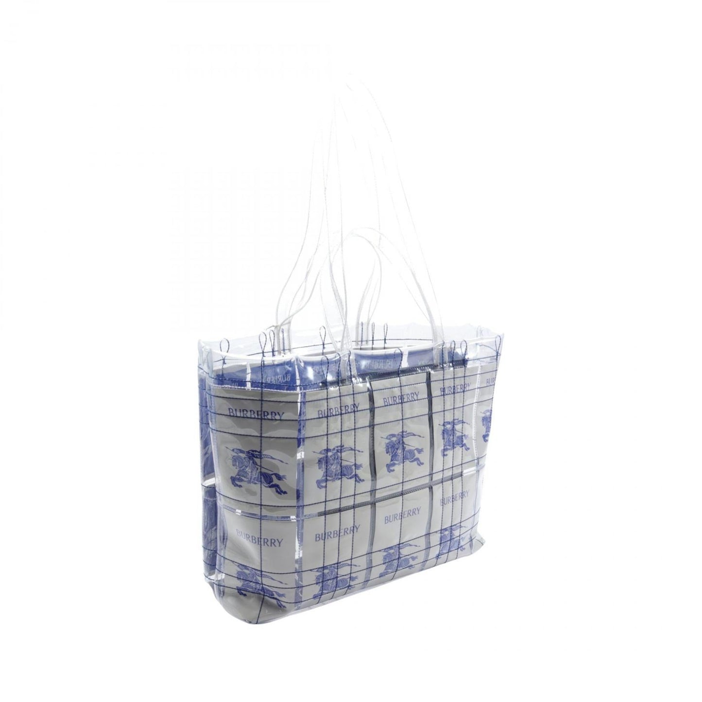 Burberry blue Clear Pvc Tote Bag