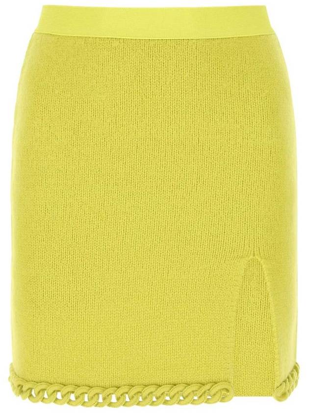 Bottega Veneta Women's Front Slit Wool Knit Scud Yellow