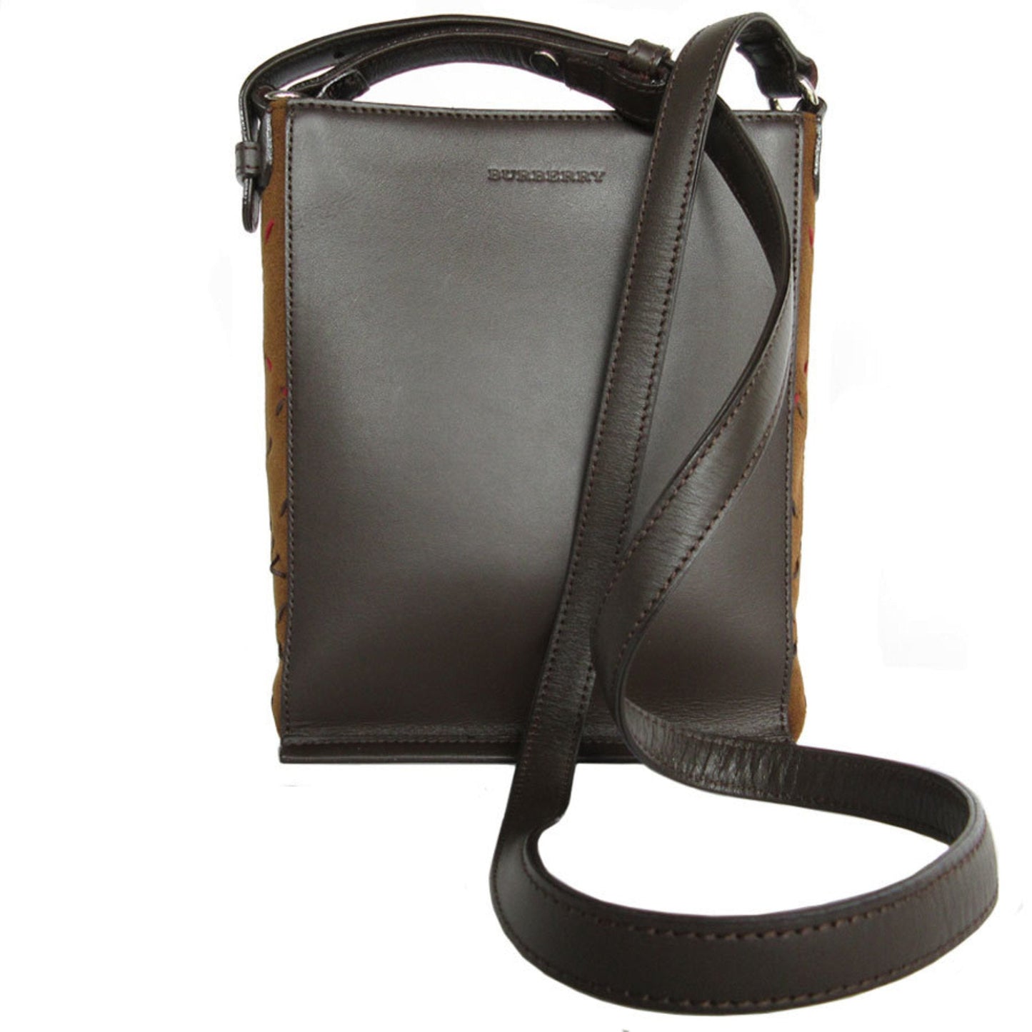 Burberry Leather Suede Shoulder Bag ()