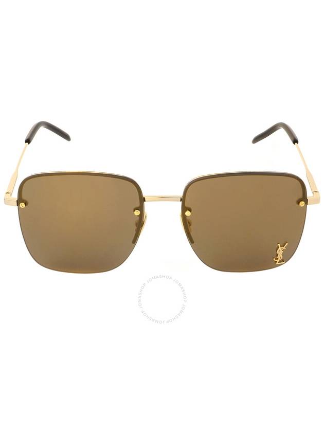 Saint Laurent Saint Laurent Mirrored Brown Square Ladies Sunglasses SL 312 M 006 58