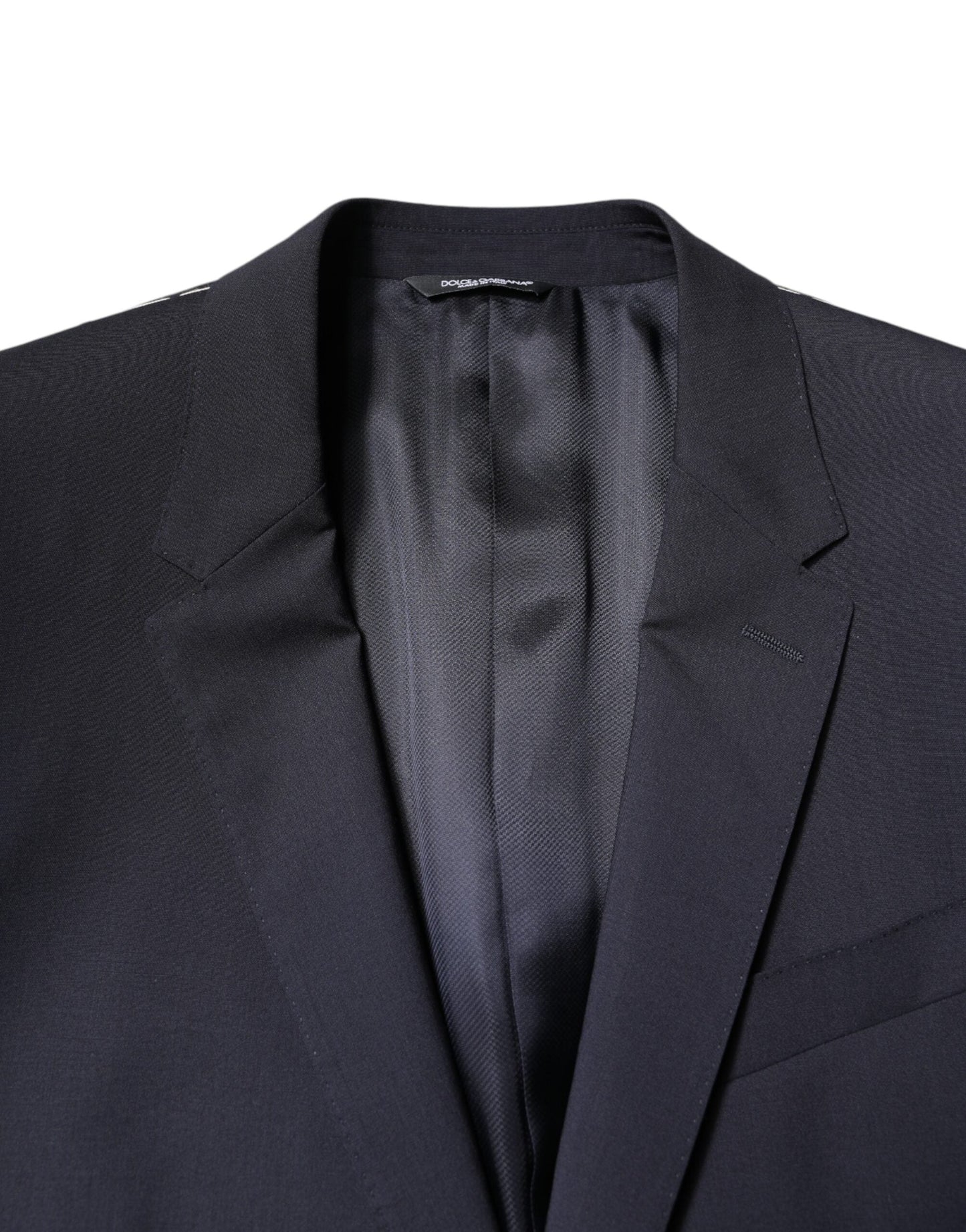 Dolce & Gabbana Black MARTINI Single Breasted Coat Men's Blazer