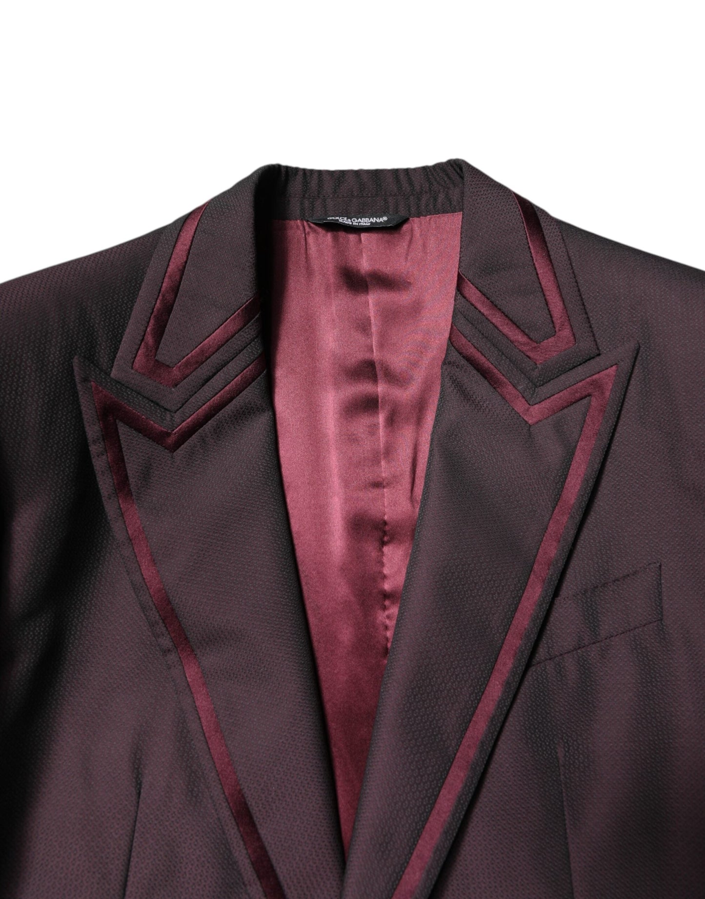 Dolce & Gabbana Maroon Single Breasted Formal 2 Piece Men's Suit