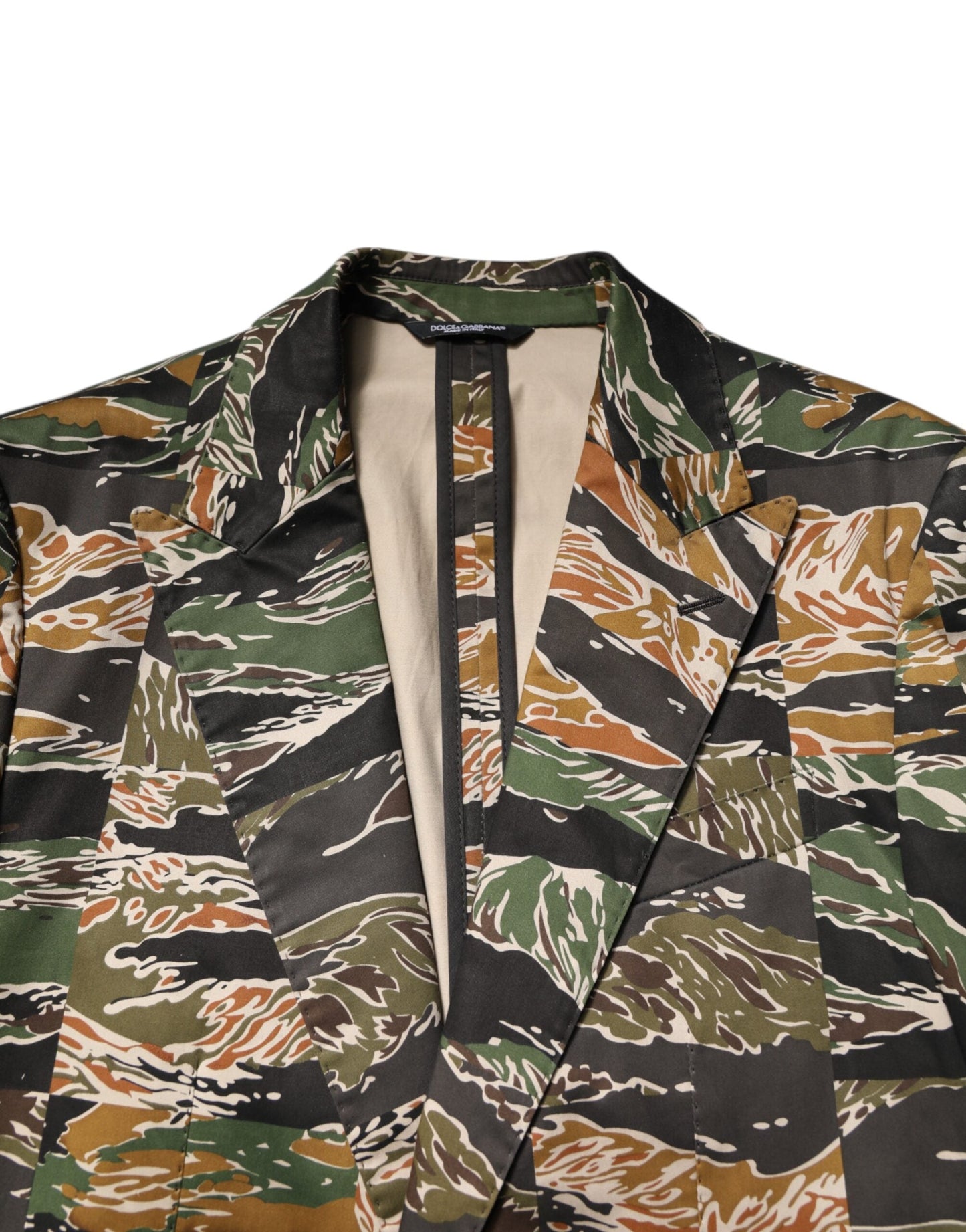 Dolce & Gabbana Multicolor TAORMINA Single Breasted 2 Piece Men's Suit