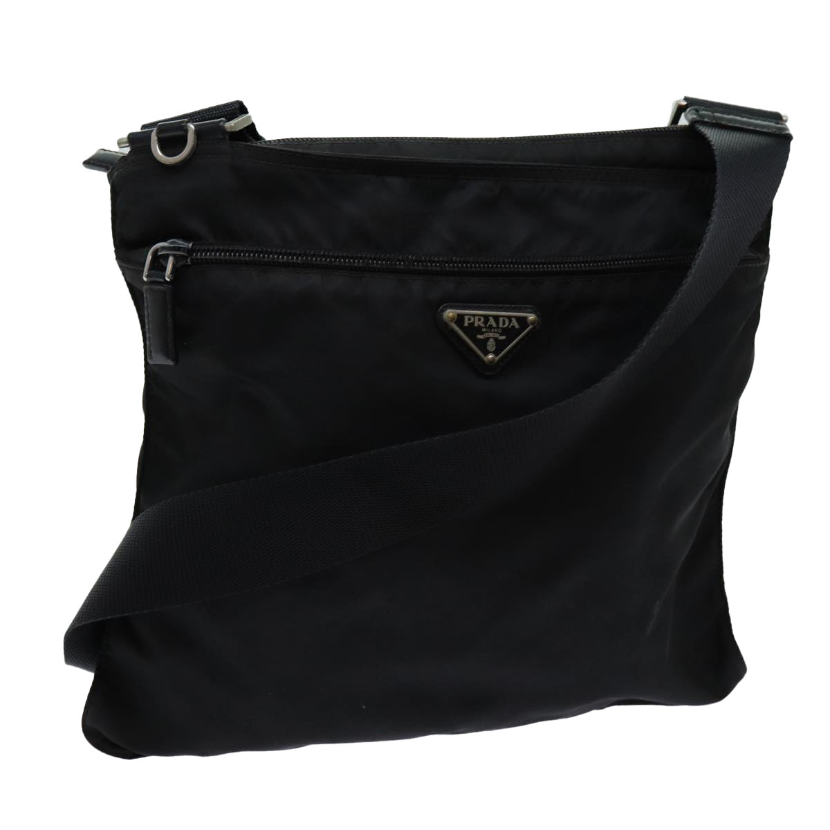 PRADA Shoulder Bag Nylon Black 70154