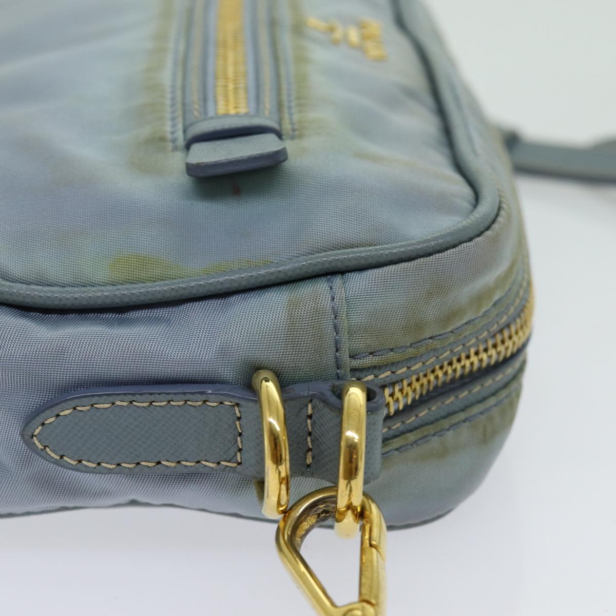 PRADA Shoulder Bag Nylon Light Blue 70157