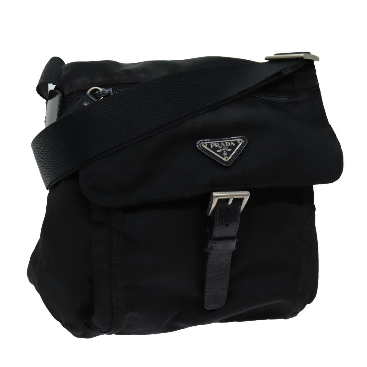 PRADA Shoulder Bag Nylon Black 70207