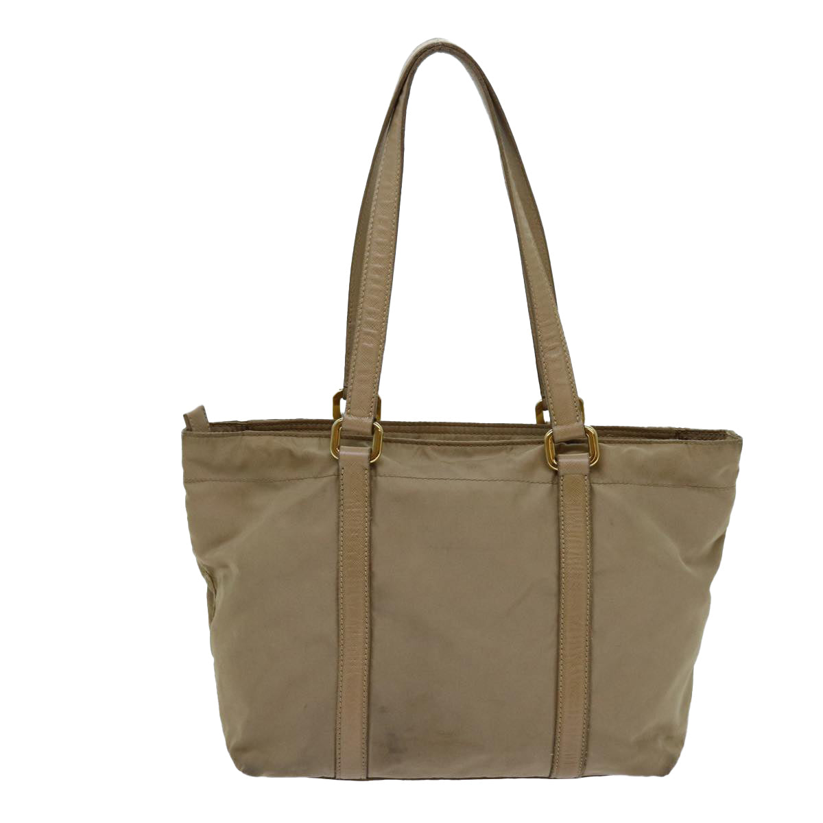 PRADA Tote Bag Nylon Beige 70208