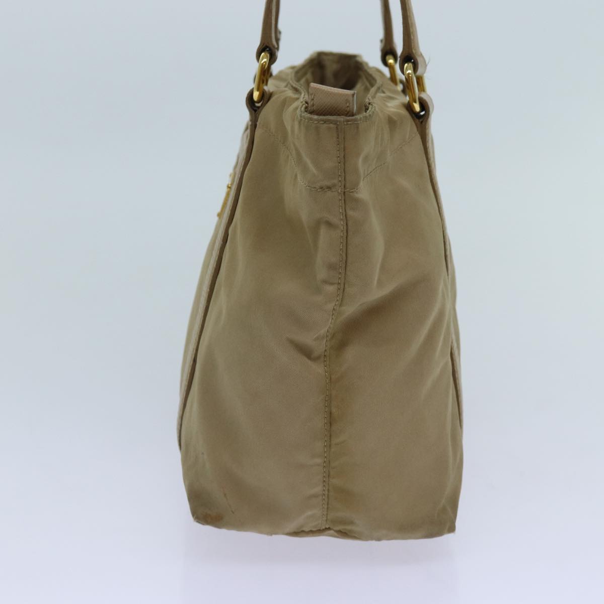 PRADA Tote Bag Nylon Beige 70208