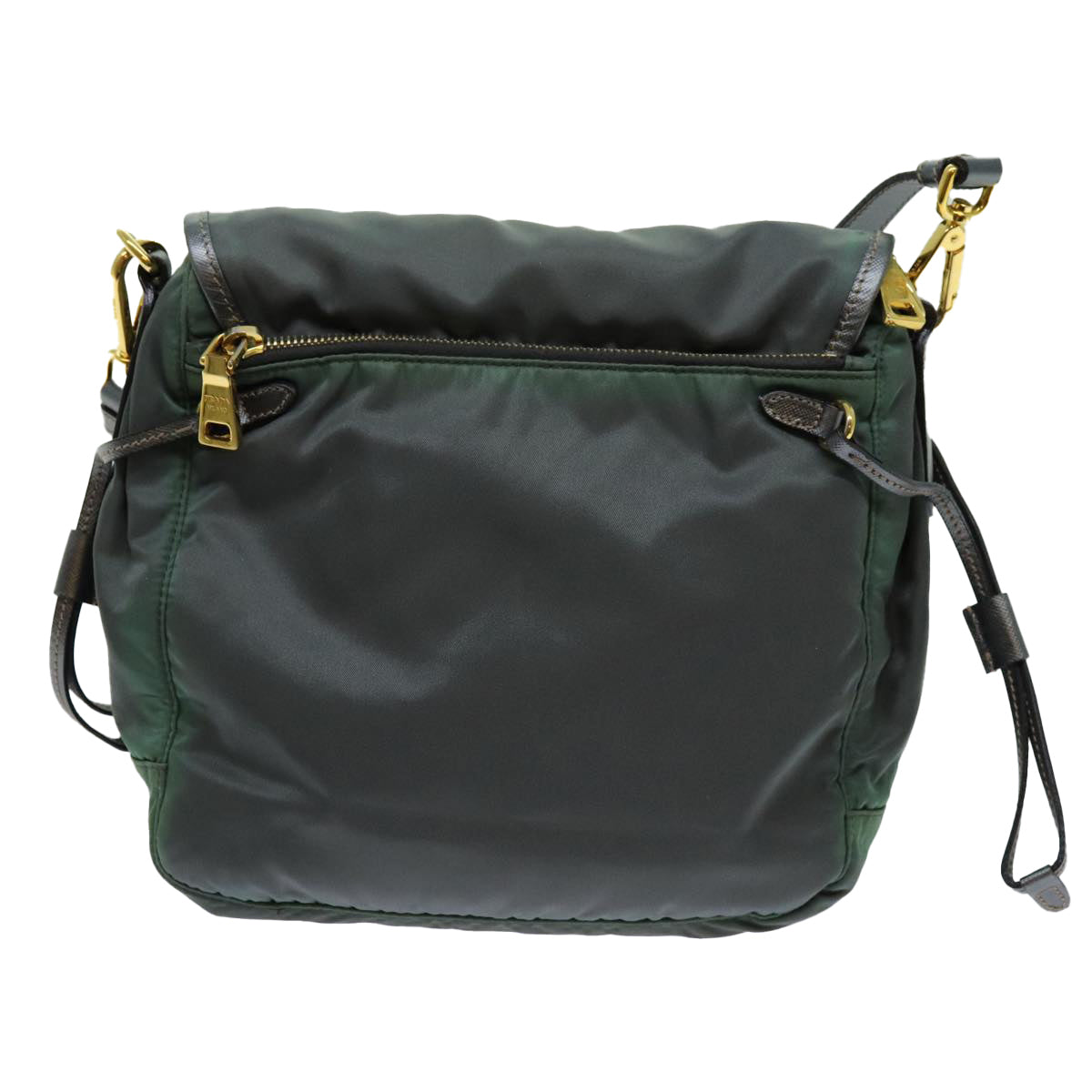 PRADA Shoulder Bag Nylon Khaki 70209