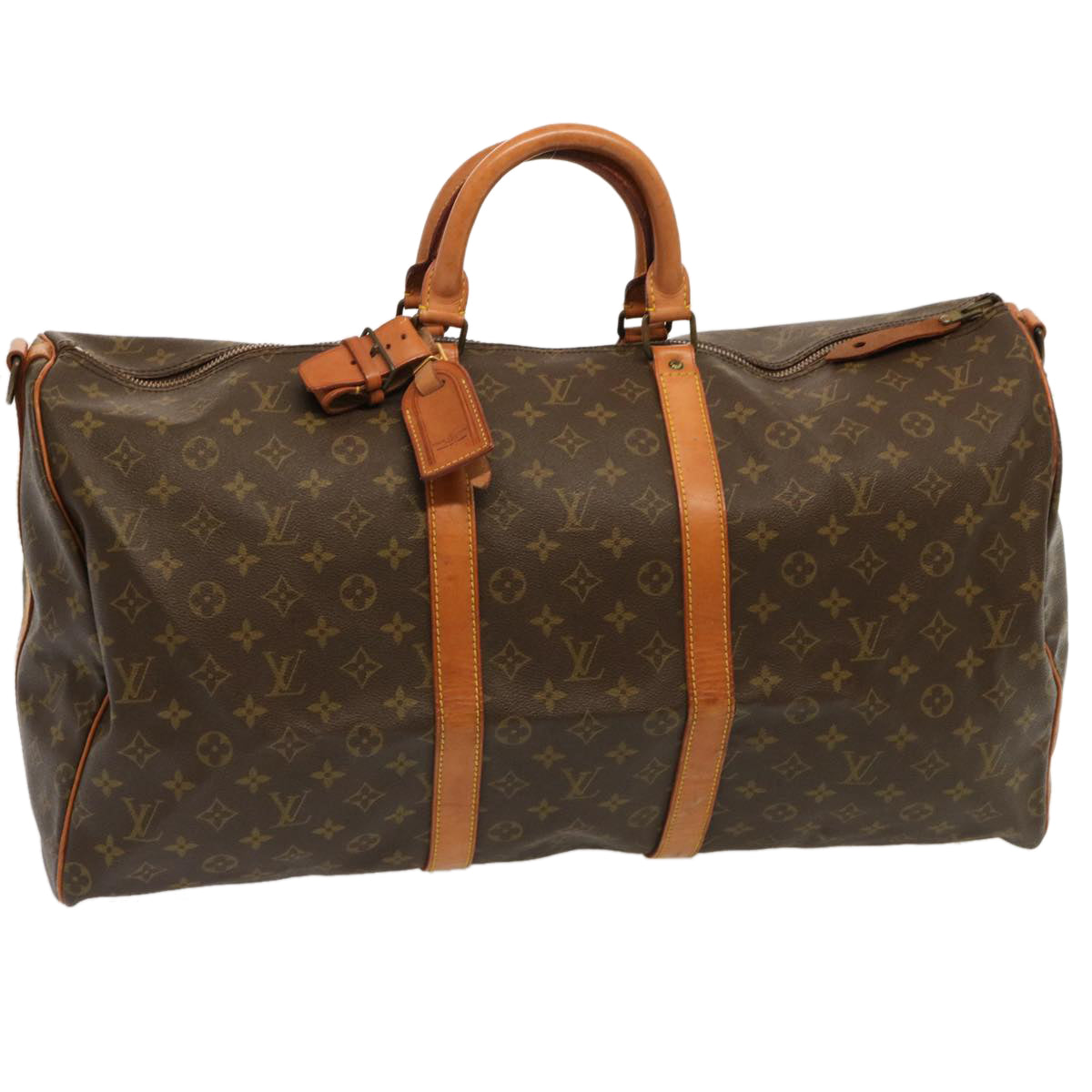 LOUIS VUITTON Monogram Keepall Bandouliere 55 Bag Vintage M41414 LV 70373
