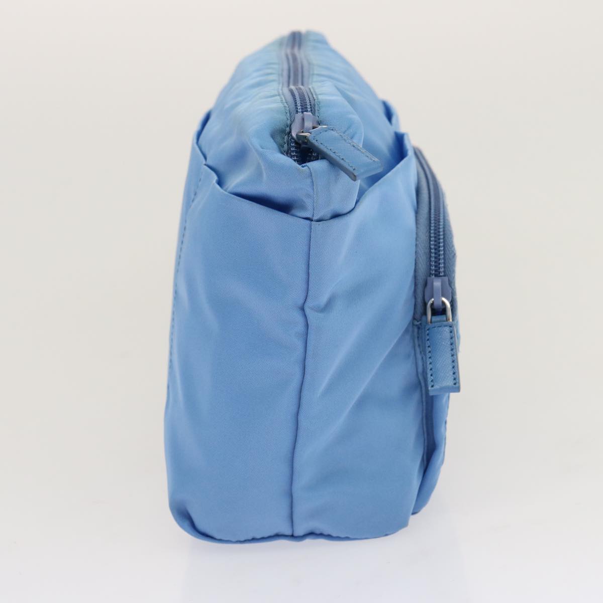 PRADA Pouch Nylon Light Blue 70385