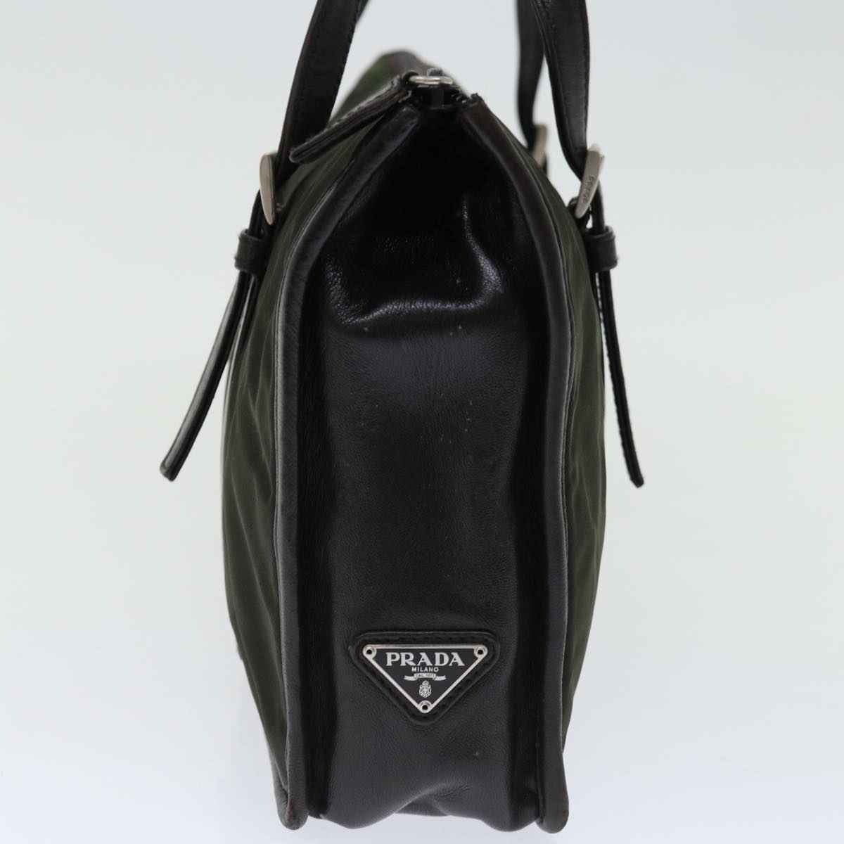PRADA Shoulder Bag Nylon Khaki 70585