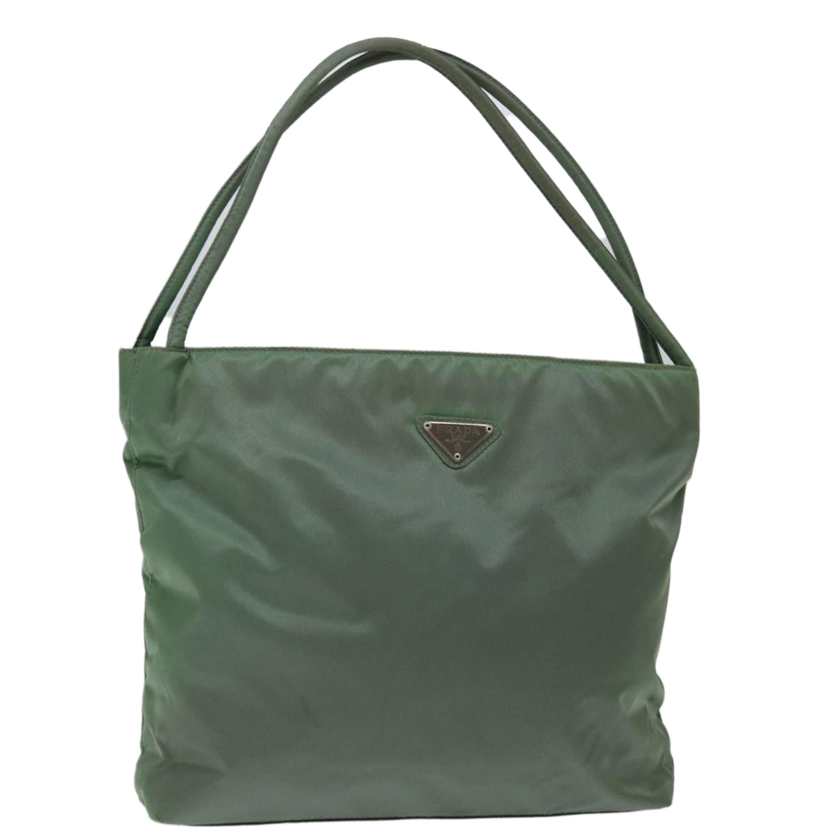 PRADA Hand Bag Nylon Khaki 70592