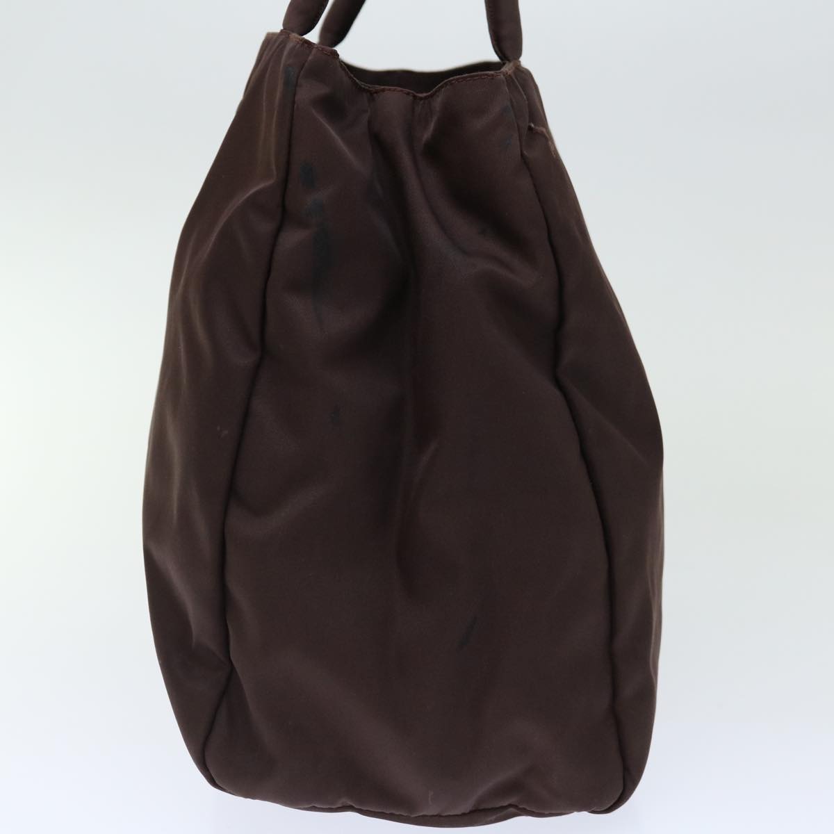 PRADA Hand Bag Nylon Brown 70593