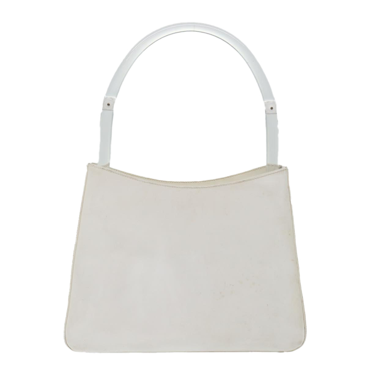 PRADA Shoulder Bag Patent leather White 70671