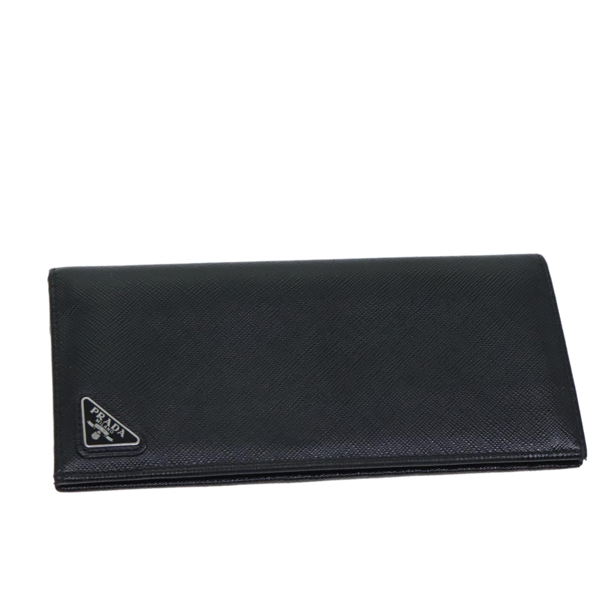 PRADA Long Wallet Safiano leather Black 70785