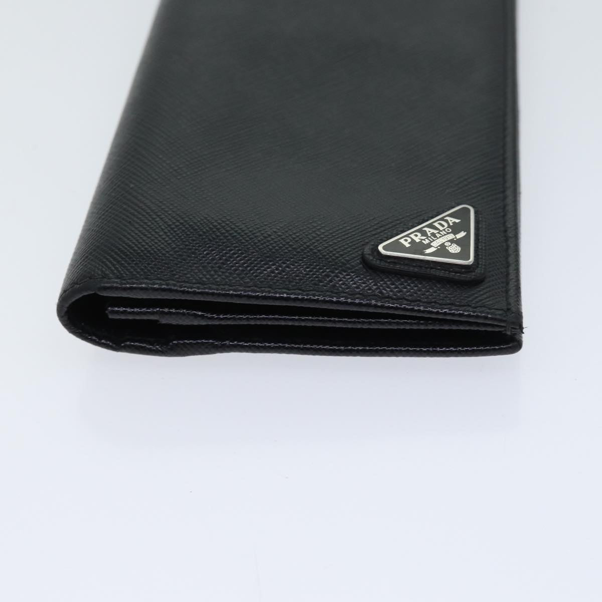 PRADA Long Wallet Safiano leather Black 70785