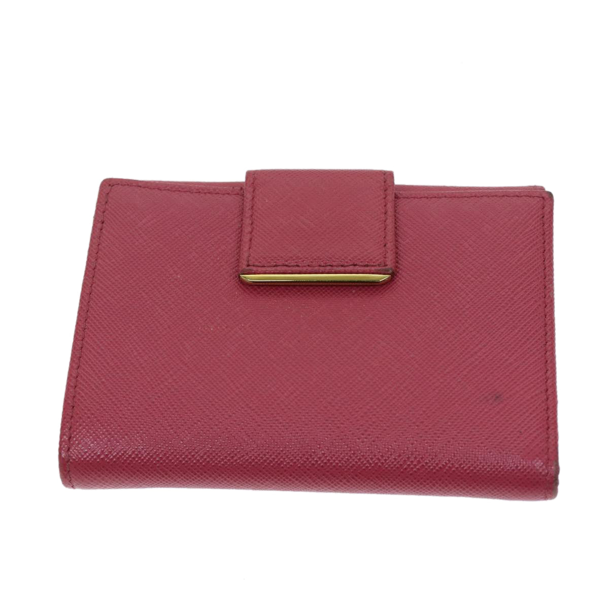 PRADA Wallet Safiano leather Pink 70786