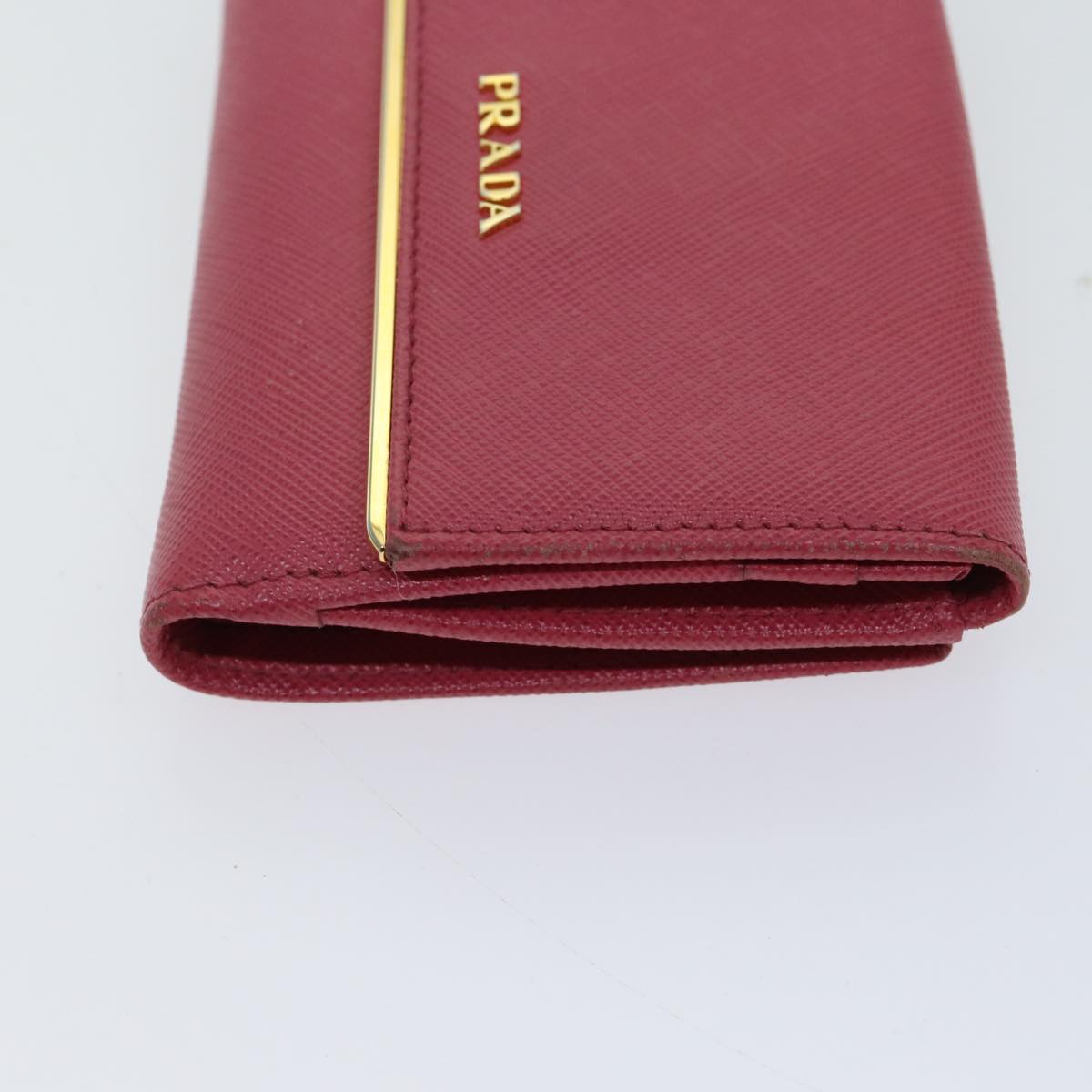 PRADA Wallet Safiano leather Pink 70786