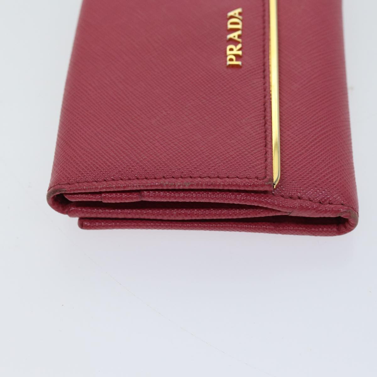 PRADA Wallet Safiano leather Pink 70786