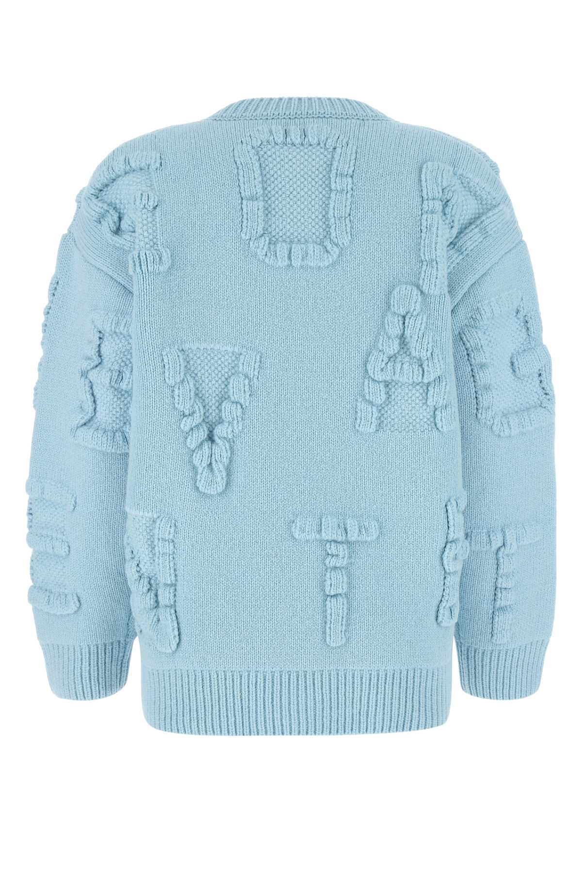 BOTTEGA VENETA Oversized Stretch Wool Blend Shetland Alphabet Sweater