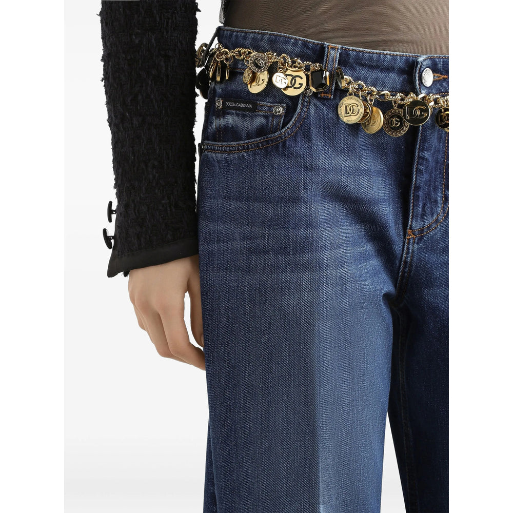 Dolce & Gabbana Blue Denim - Straight-Leg Jeans Women