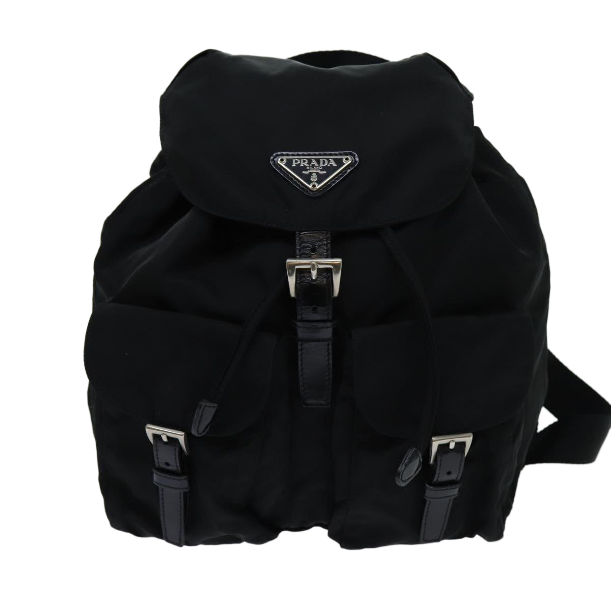 PRADA Backpack Nylon Black 70822