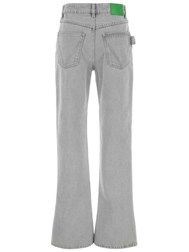 Bottega Veneta Flare Denim Jeans Light Grey Wash
