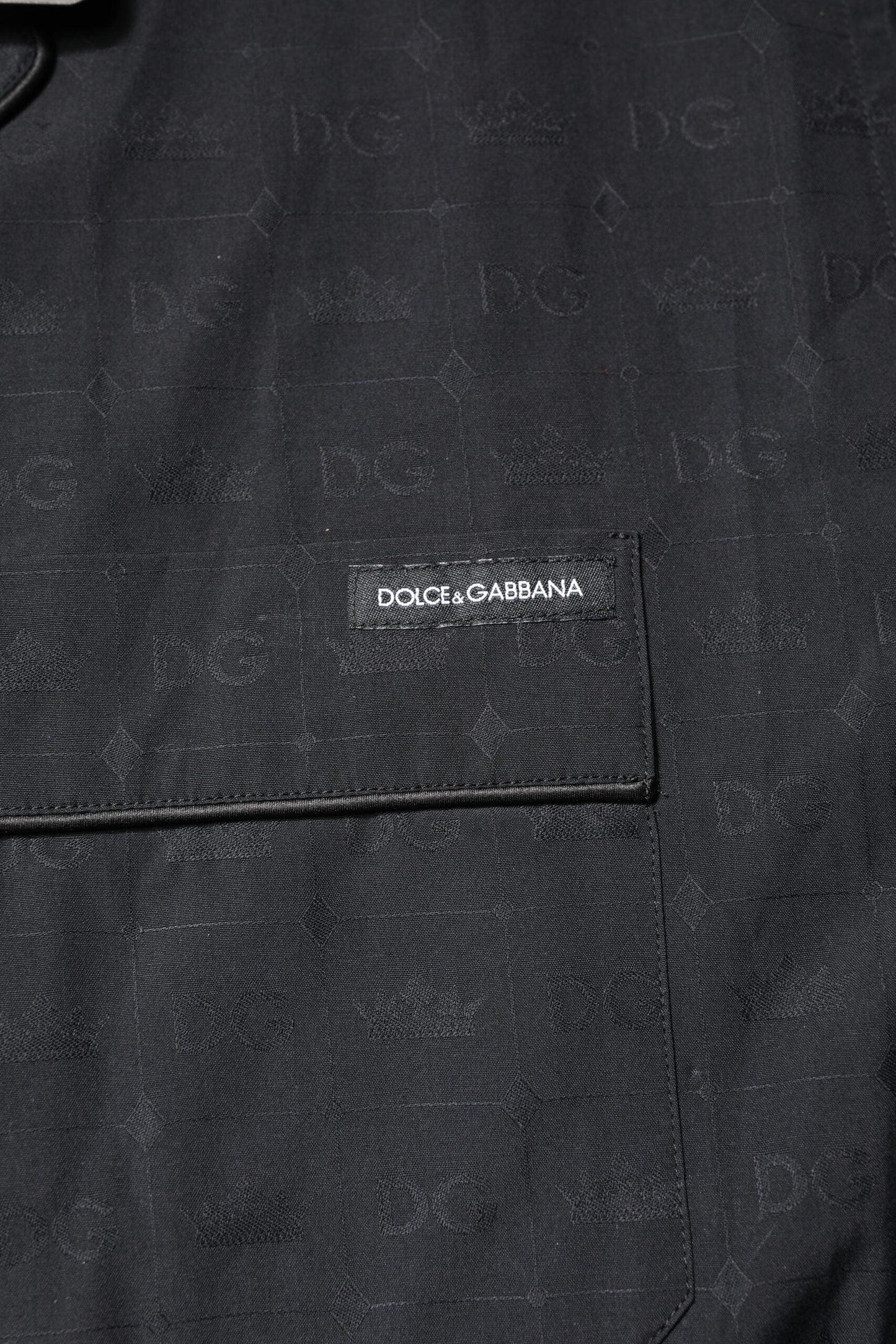 Dolce & Gabbana Black Cotton Men Pajama Set Men's Sleepwear