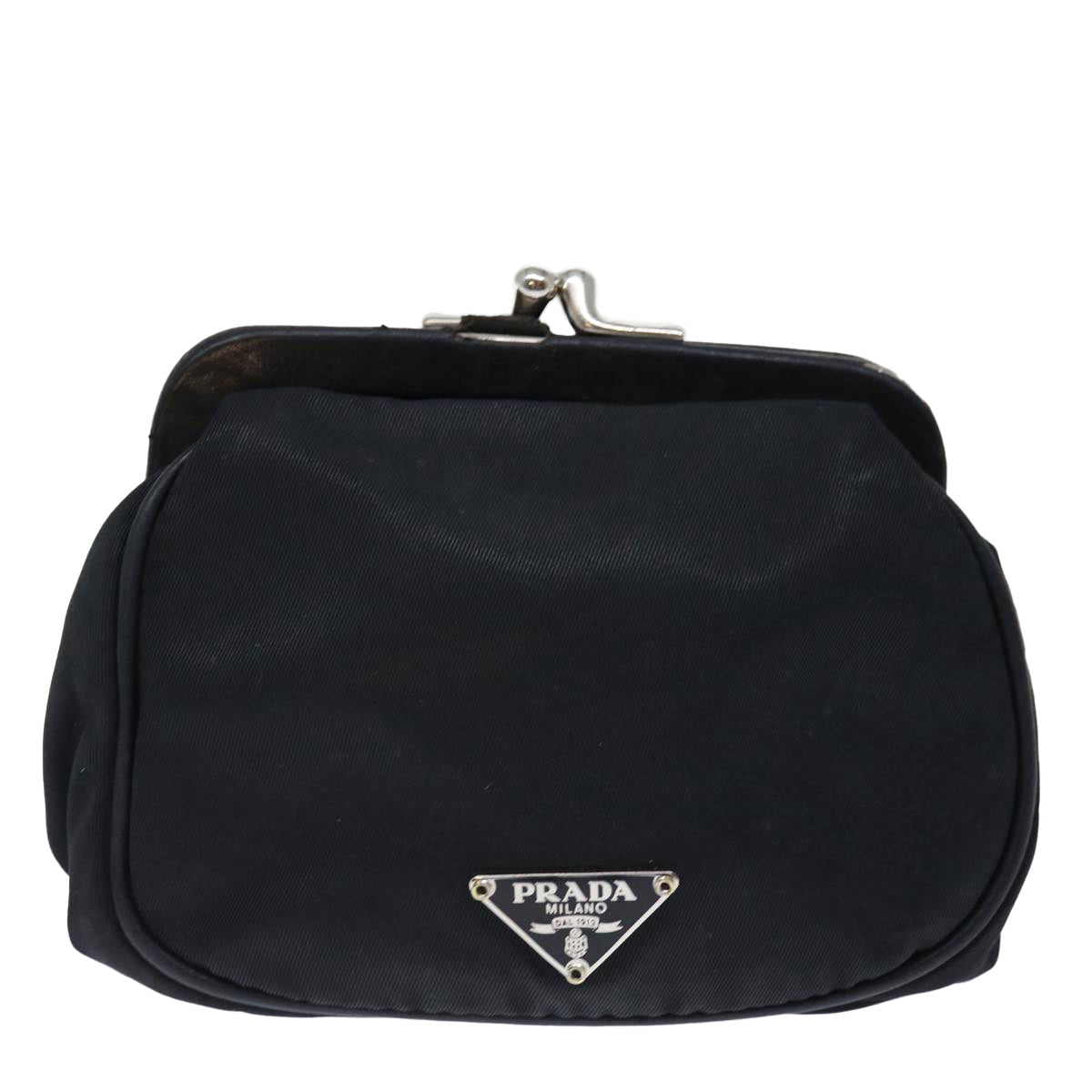 PRADA Coin Purse Nylon Black 71076