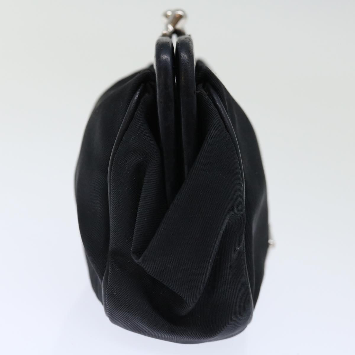 PRADA Coin Purse Nylon Black 71076